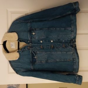 Old Navy sherpa-lined denim jacket